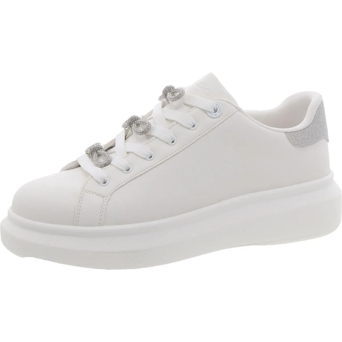 Aldo Womens Merrick Faux Leather Embellished Casual and Fashion Sneakers