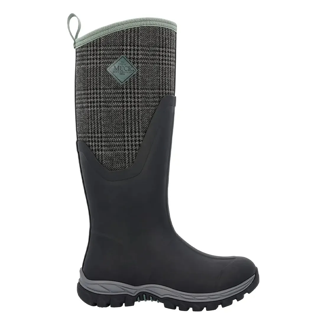 Arctic Sport II Tall Wellingtons - Black/Plaid by Muckboot