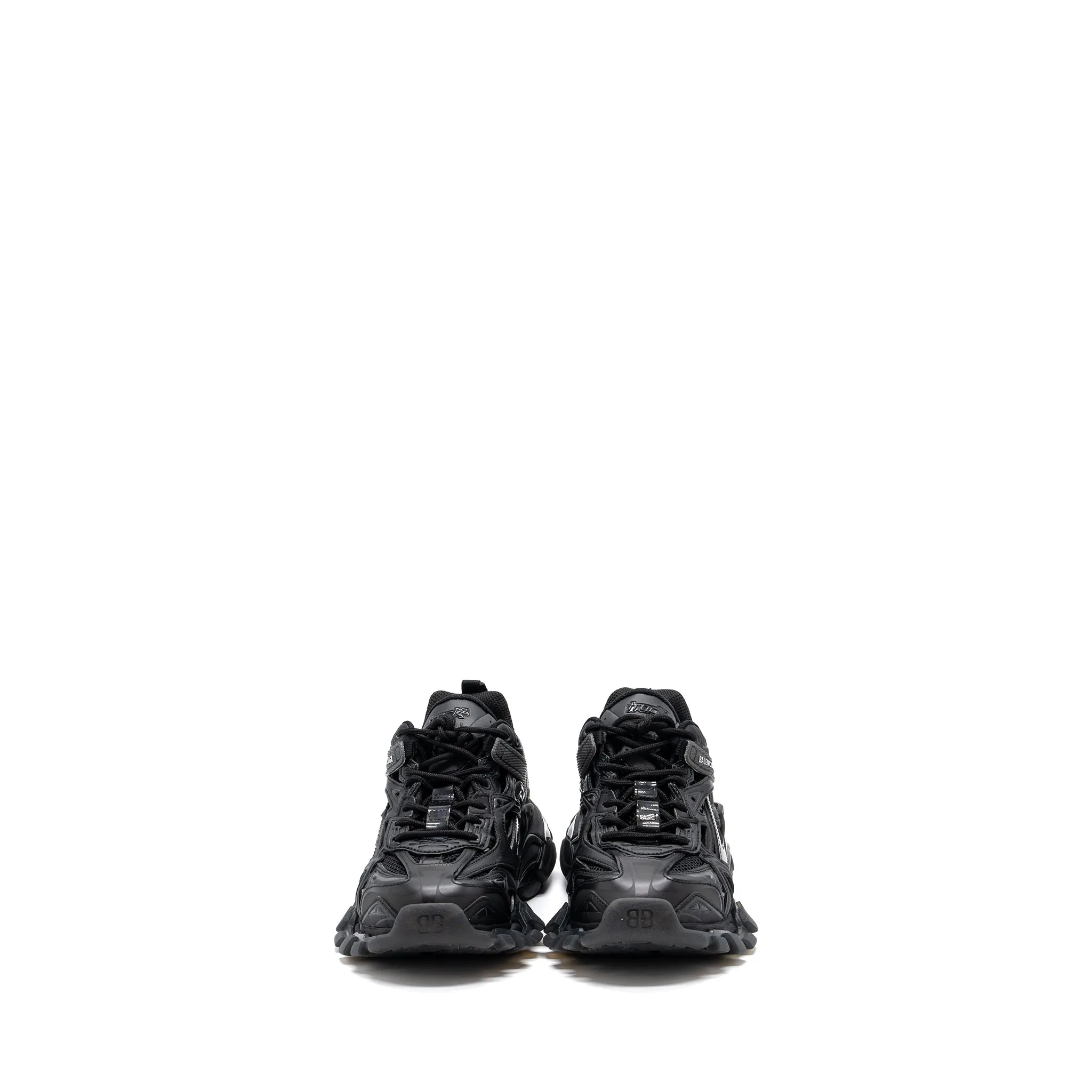 Balenciaga Size 37 Track.2 Open Sneakers Black