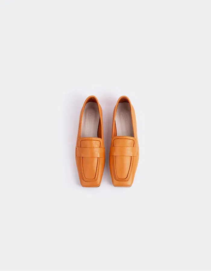 Brescia Orange Leather