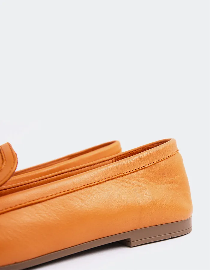 Brescia Orange Leather