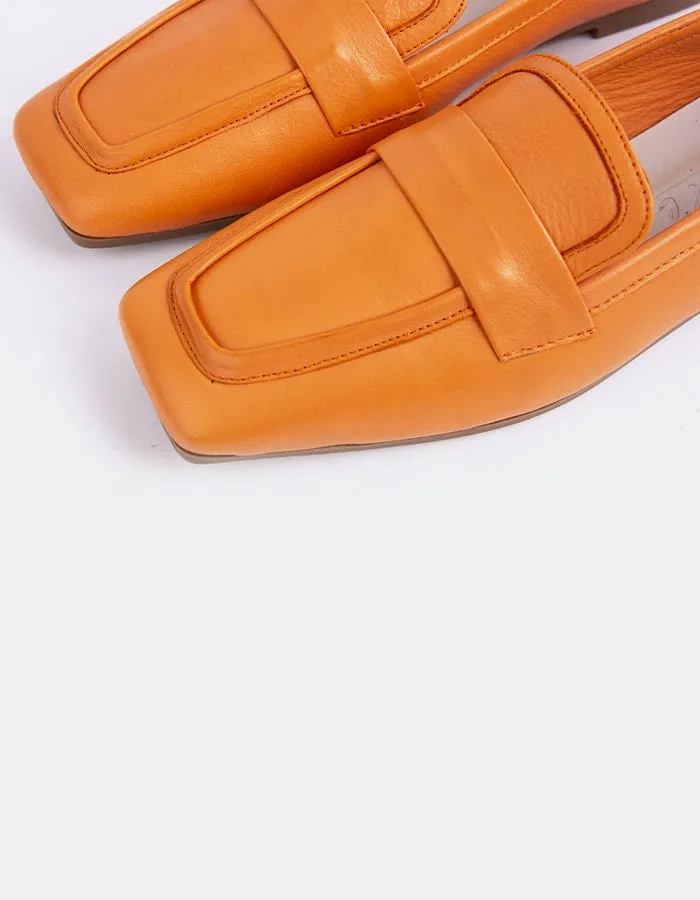 Brescia Orange Leather