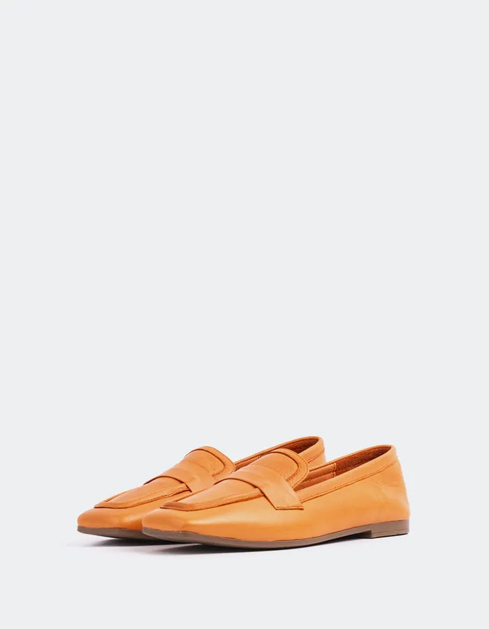 Brescia Orange Leather