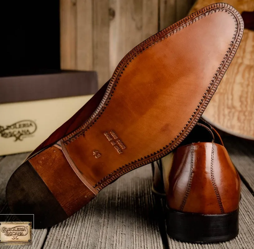 Calzoleria Toscana Z211 Cap Toe Oxfords Mahogany