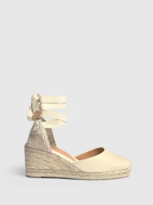 CARINA SANDALS WEDGE | IVORY