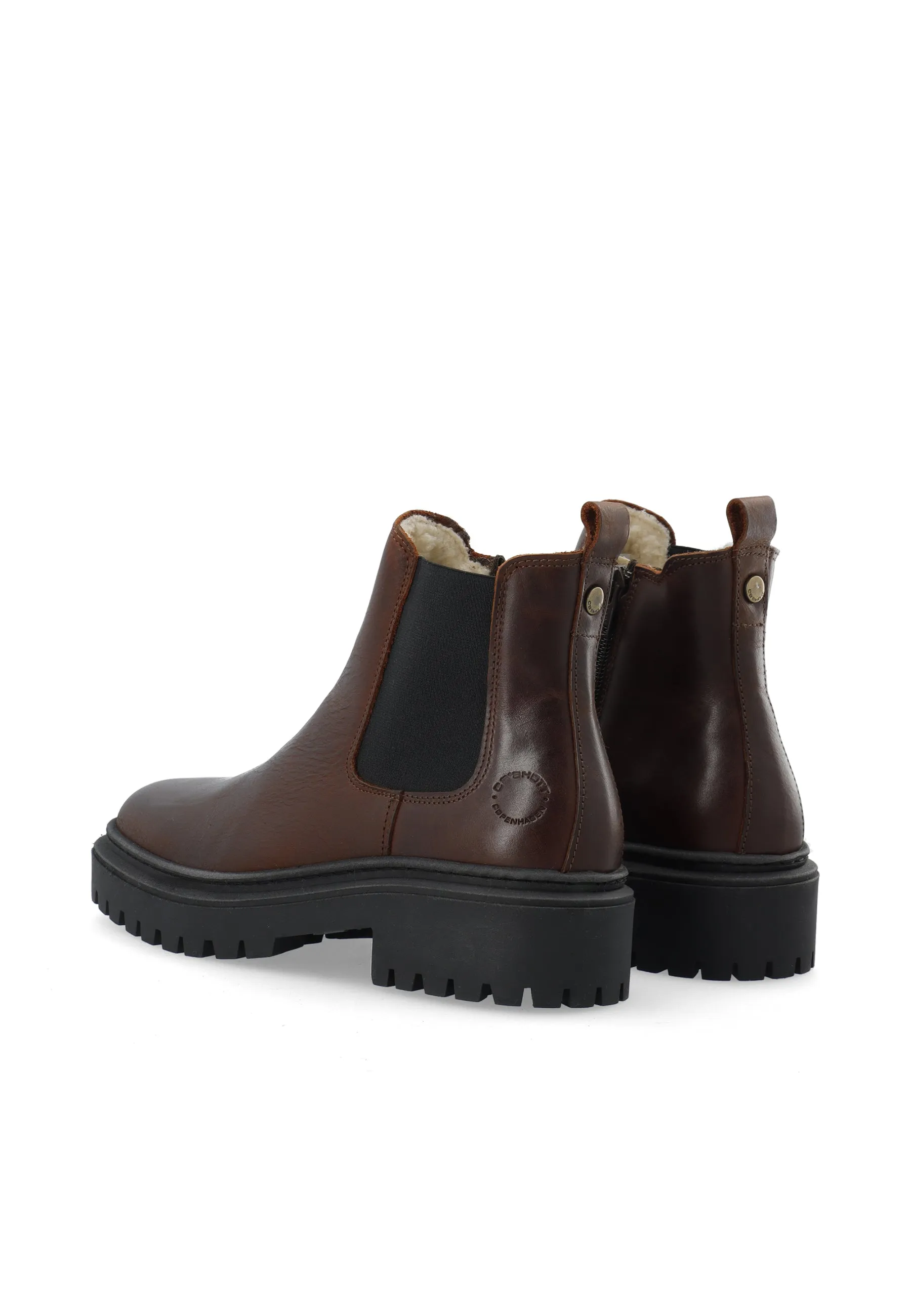 CASLEA Chelsea Boot Warm Lining W. Inside Zip Pull Up Leather