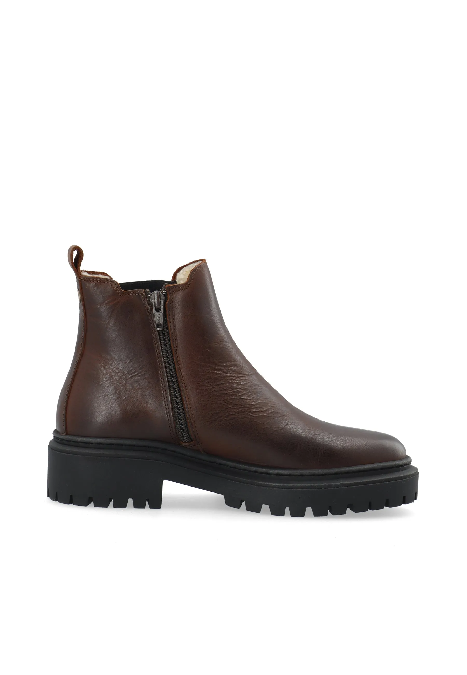 CASLEA Chelsea Boot Warm Lining W. Inside Zip Pull Up Leather