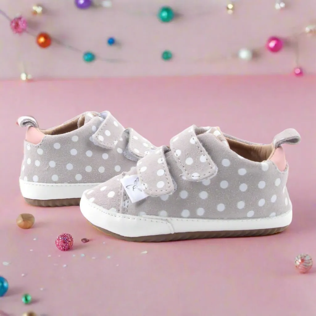 Casual Polka Dot & Pink Low Top