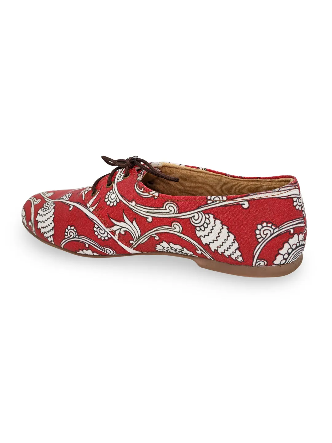 Electric Red Raga Oxfords