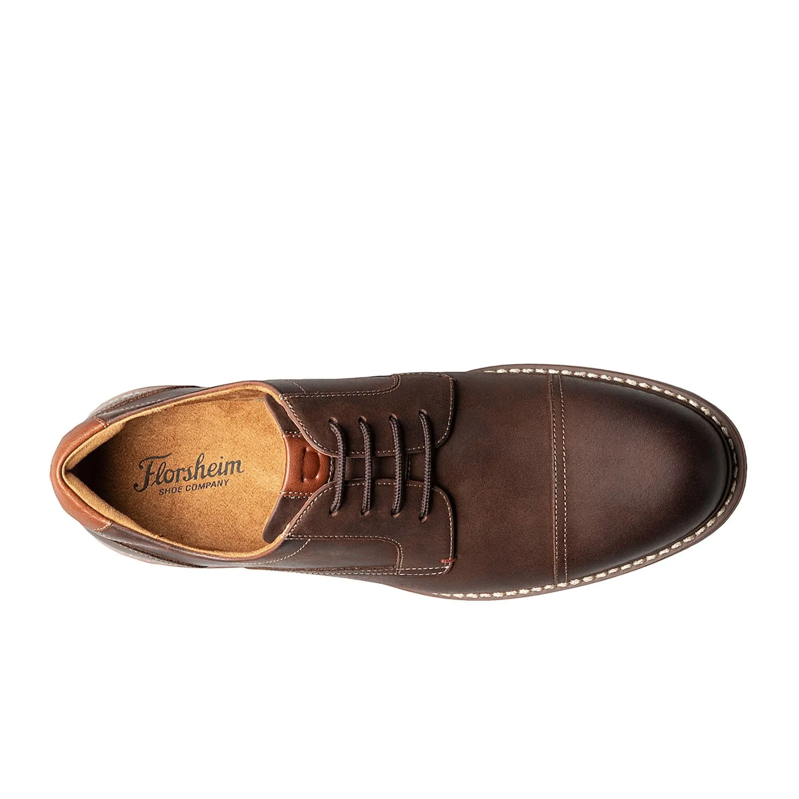 Florsheim Norwalk Cap Toe Oxford (Men) - Brown Crazy Horse