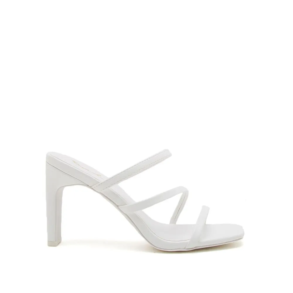 Jules White Asymmetrical Block Heels