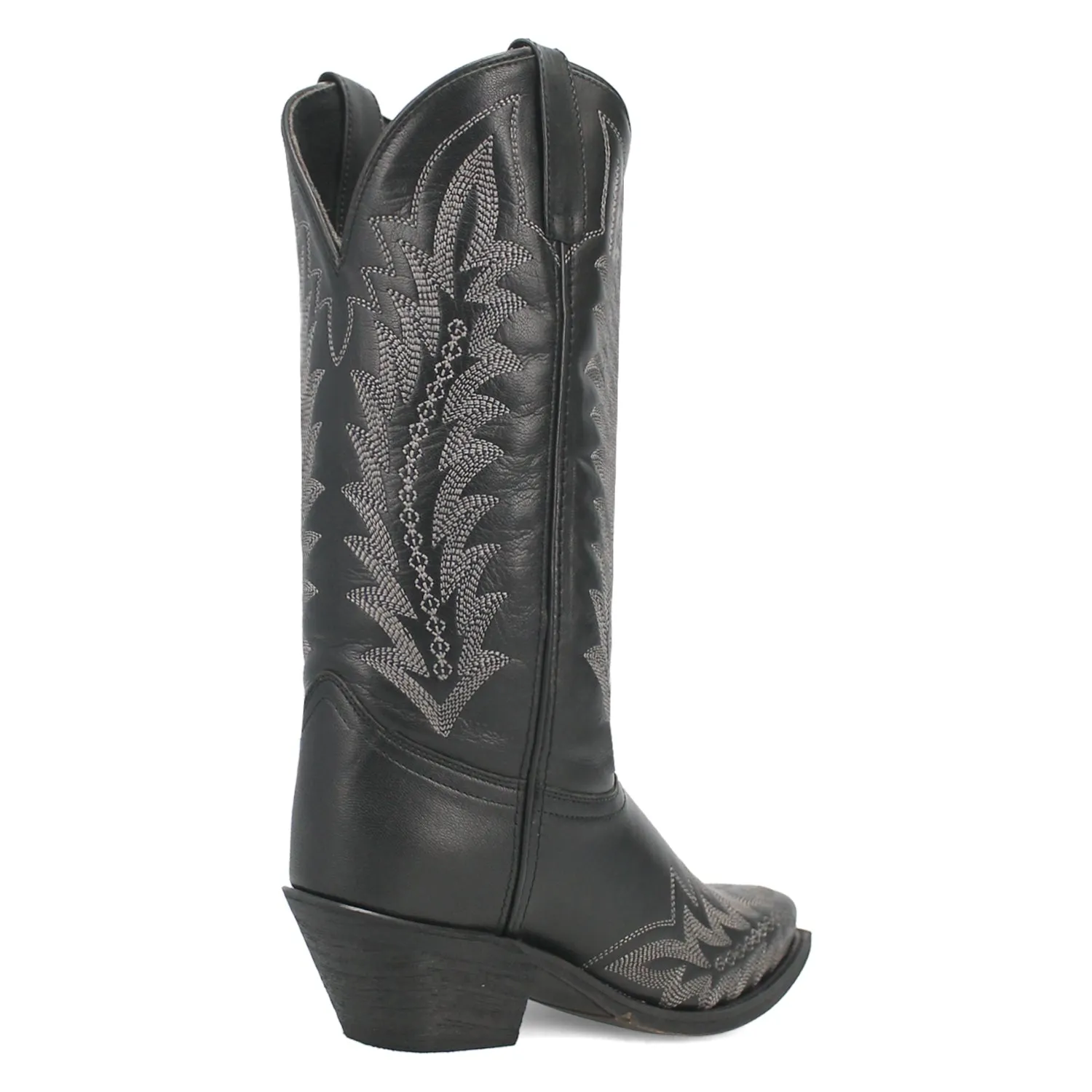 Laredo Womens Emmylee Black Leather Cowboy Boots