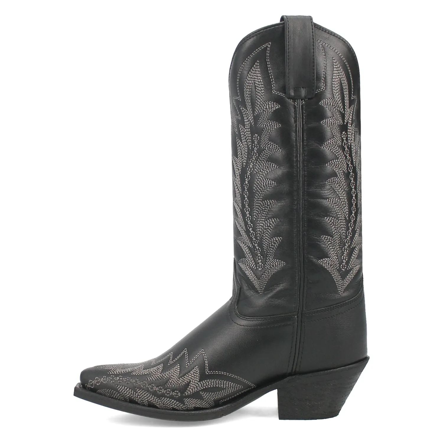 Laredo Womens Emmylee Black Leather Cowboy Boots