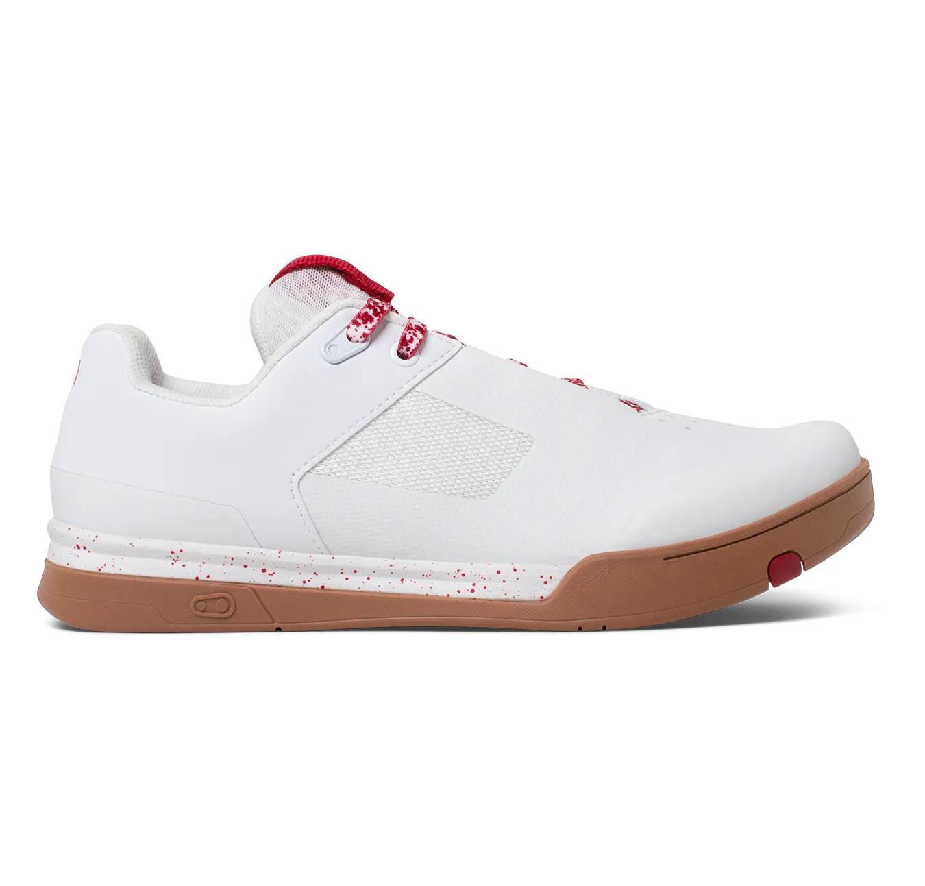 Mallet Lace Clip-In Shoes - White/Red Splatter