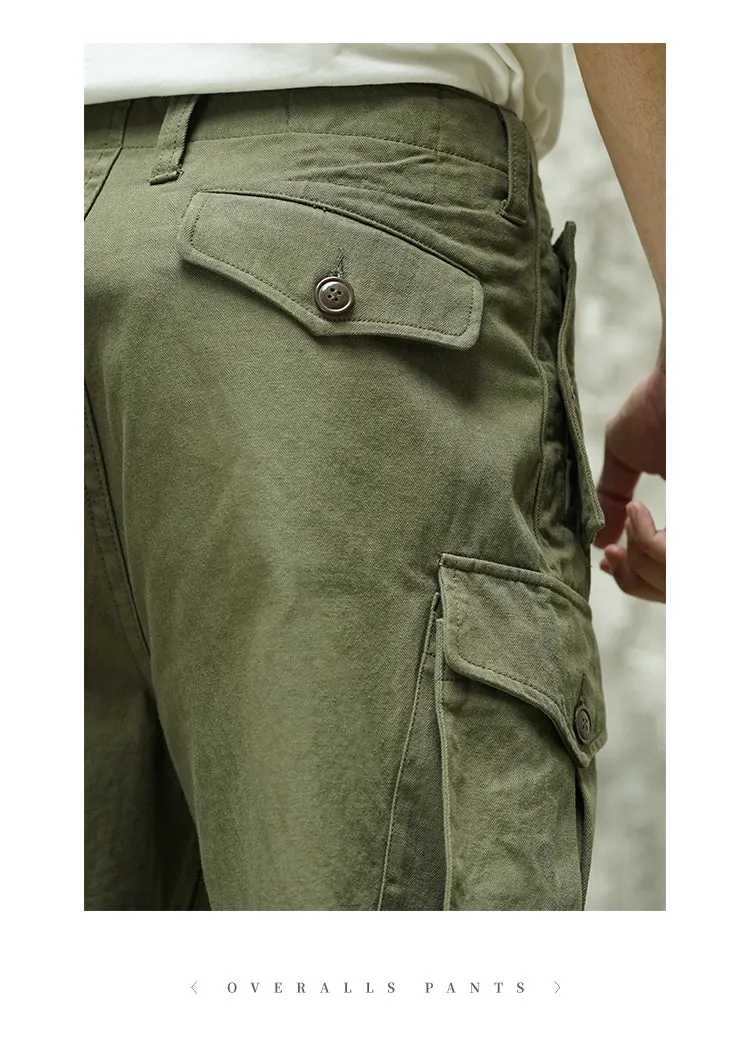 Men's 1930s Ground Crew Trousers Military Green