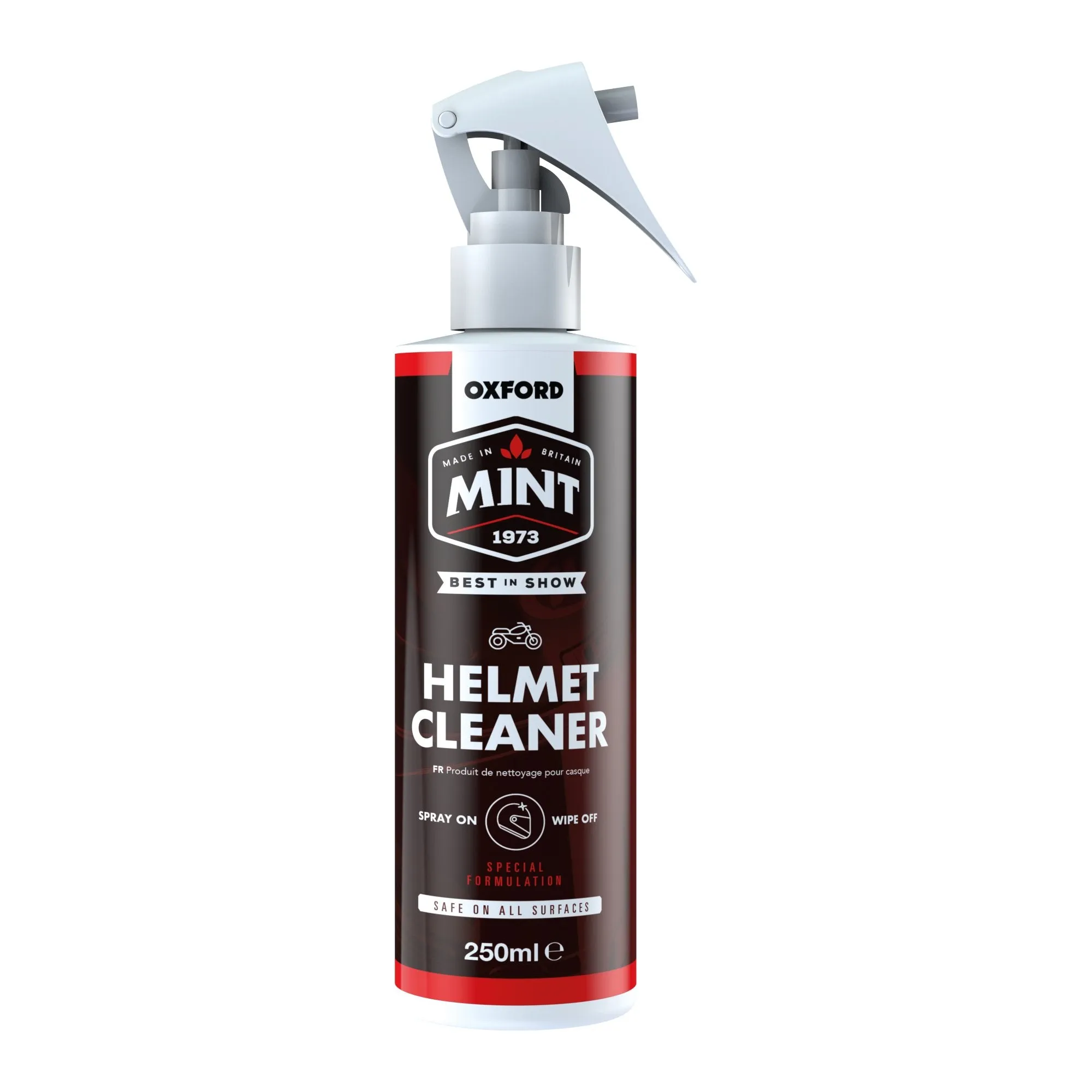 Mint Helmet Visor Cleaner 250ml Motorcycle Gear Care