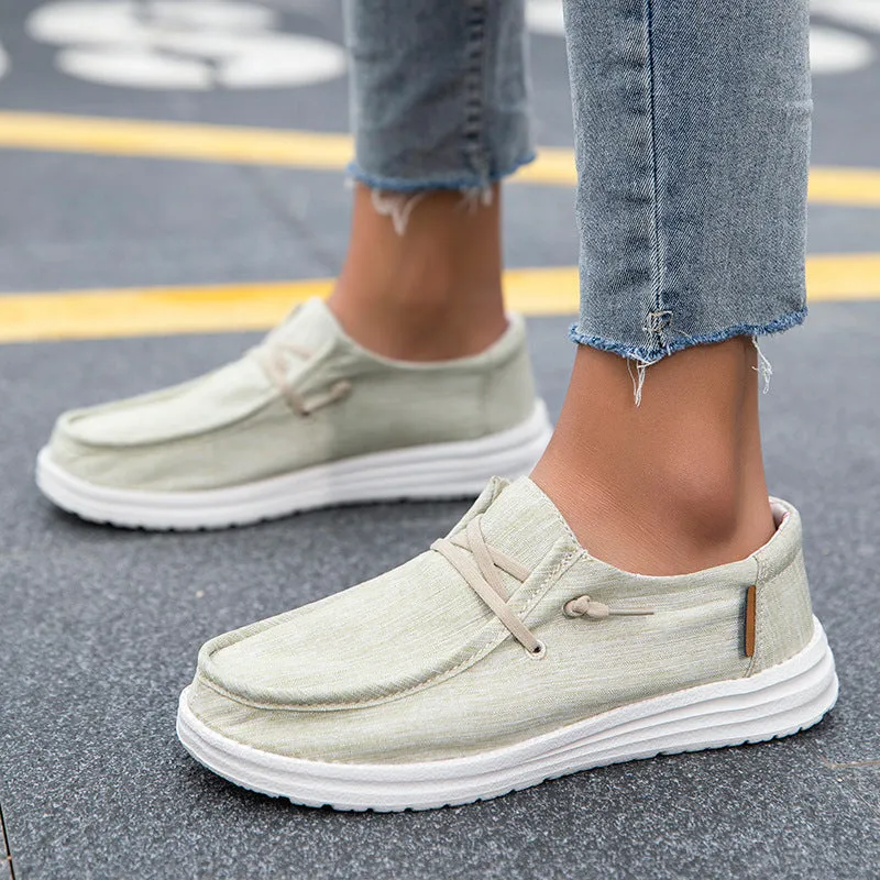 Owlkay Fashionable  Elegant Versatile Canvas Shoes