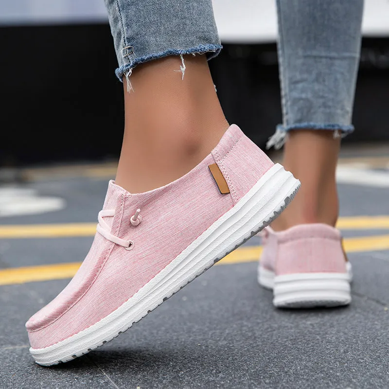 Owlkay Fashionable  Elegant Versatile Canvas Shoes