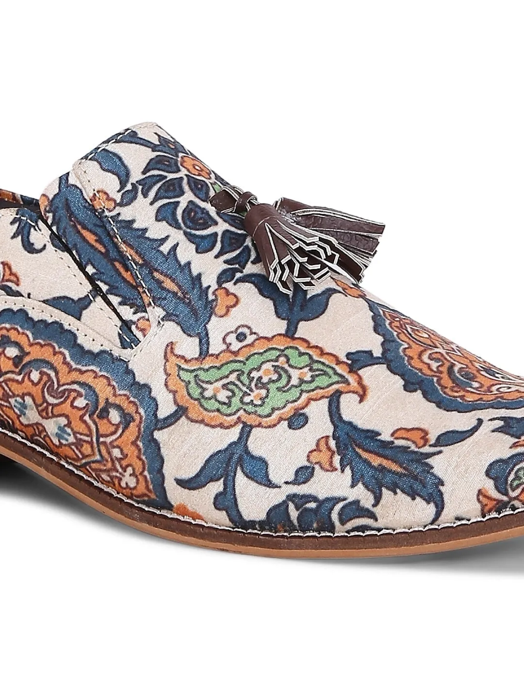 Royal Handcrafted Mughal Print Loafers