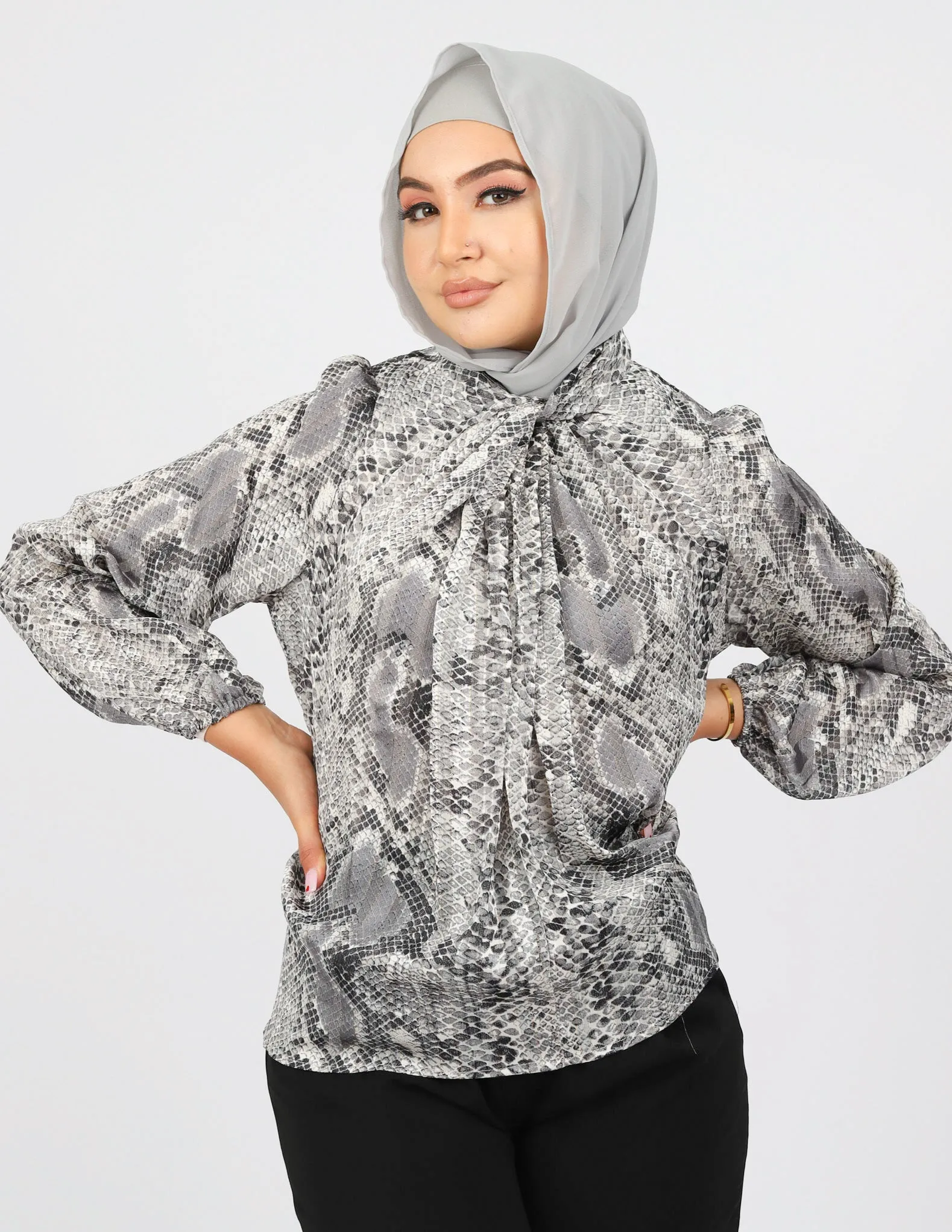 Snake Print Blouse