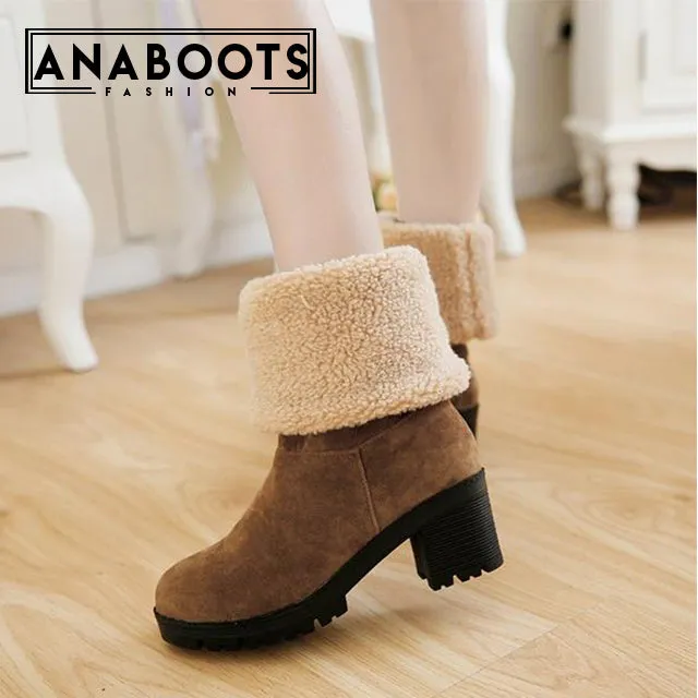 Snow Boots Keep Warm Fur Ankle Boots