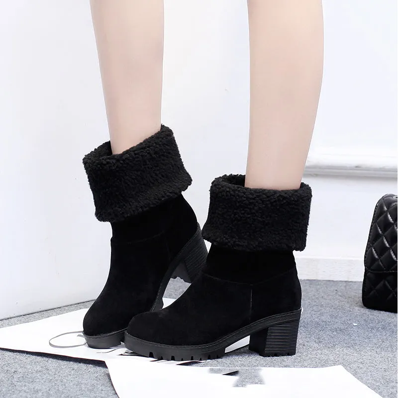 Snow Boots Keep Warm Fur Ankle Boots