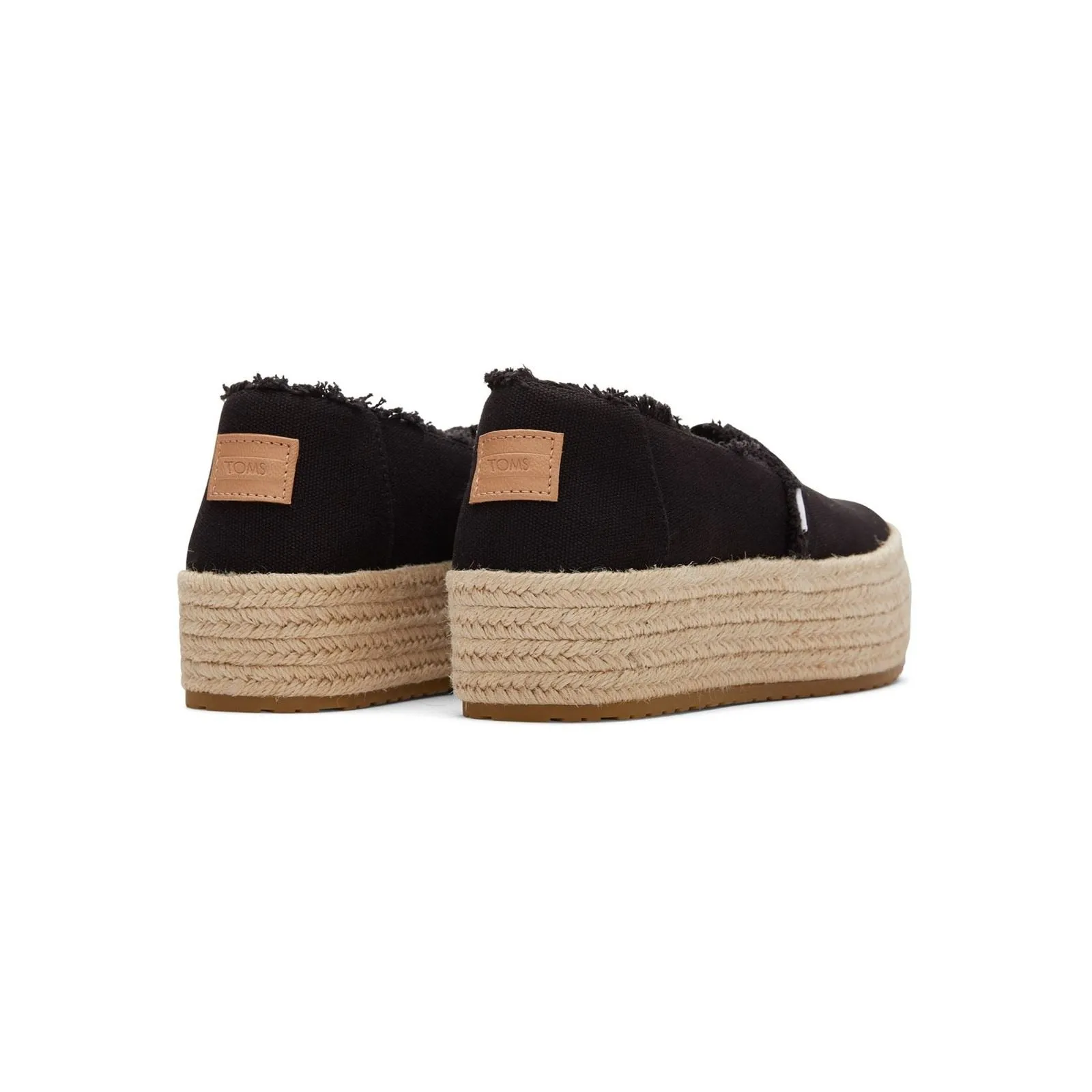 TOMS Valencia 100% Cotton Women's Black Espadrilles