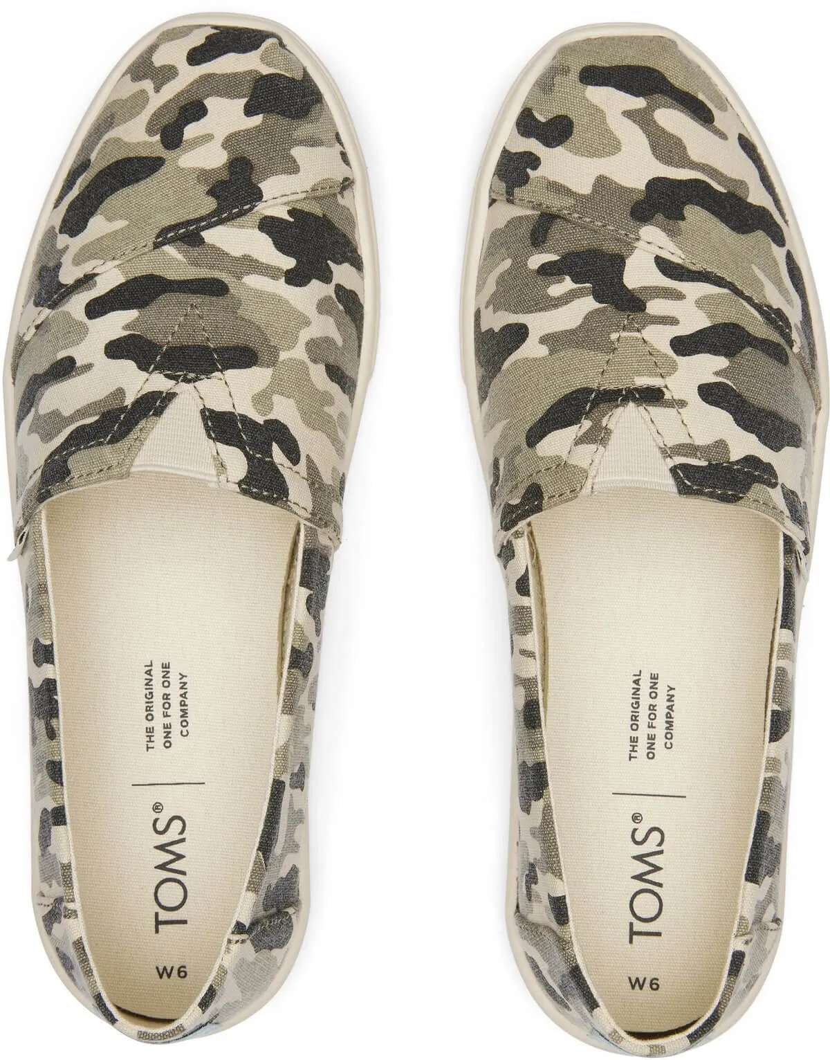 TOMS Womens Casual Espadrilles - Army Camo Camouflage