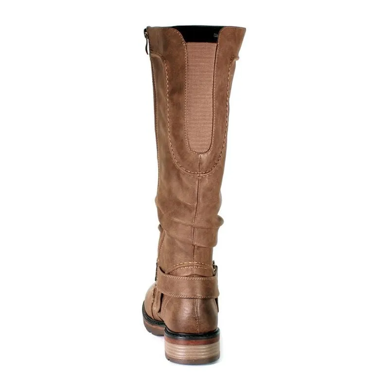 Women's Fiona-3 Tall Boot Dark Tan